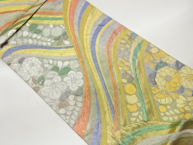 JAPANESE FUKURO OBI / MATELASSE / WOVEN TSUJIGAHANA